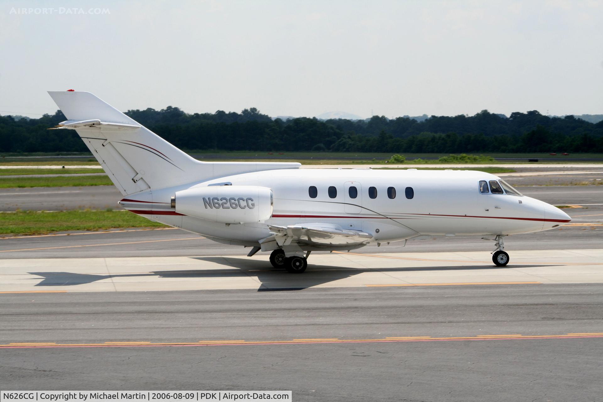 N626CG, British Aerospace BAe.125 Series 800A C/N 258041, Taxing past Mercury Air Service