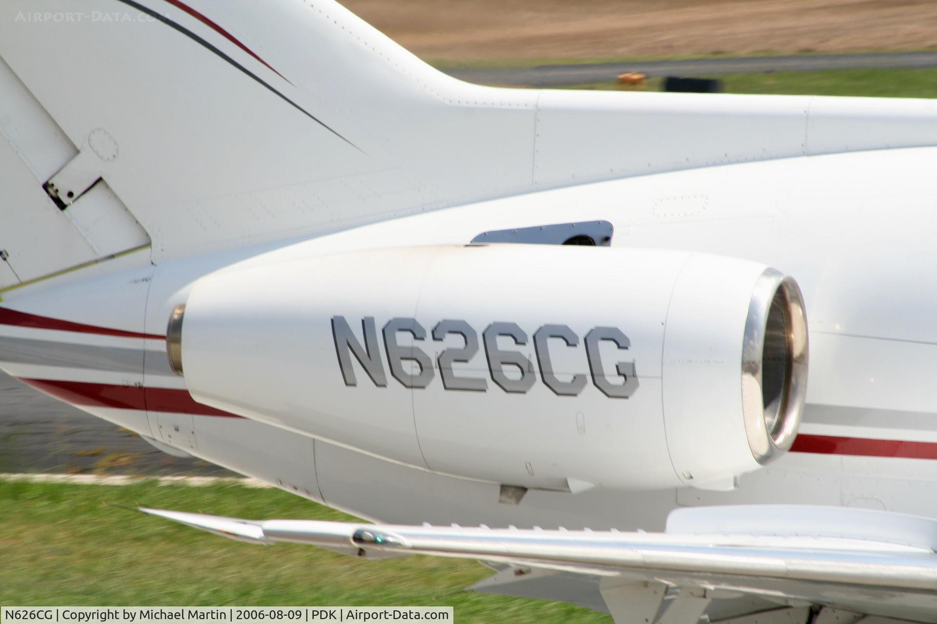 N626CG, British Aerospace BAe.125 Series 800A C/N 258041, Tail Numbers
