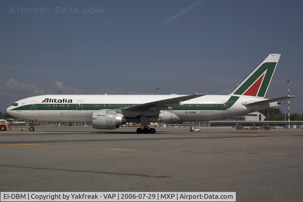 EI-DBM, 2003 Boeing 777-243/ER C/N 32782, Alitalia Boeing 777-200