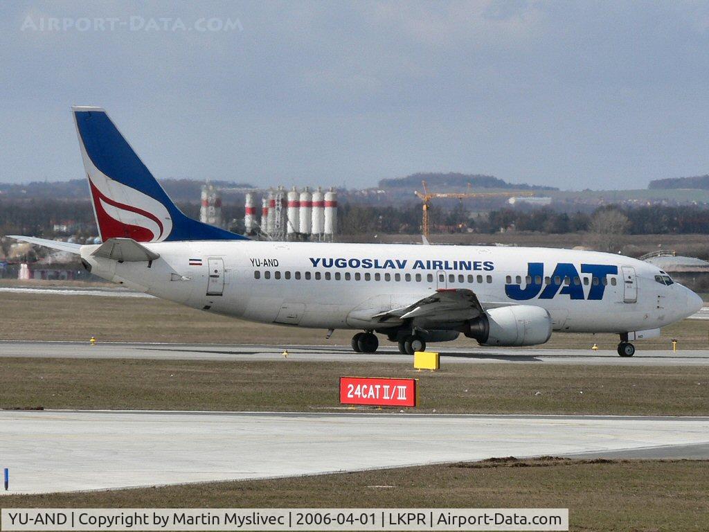 YU-AND, 1985 Boeing 737-3H9 C/N 23329/1134, Boeing 737-3H9