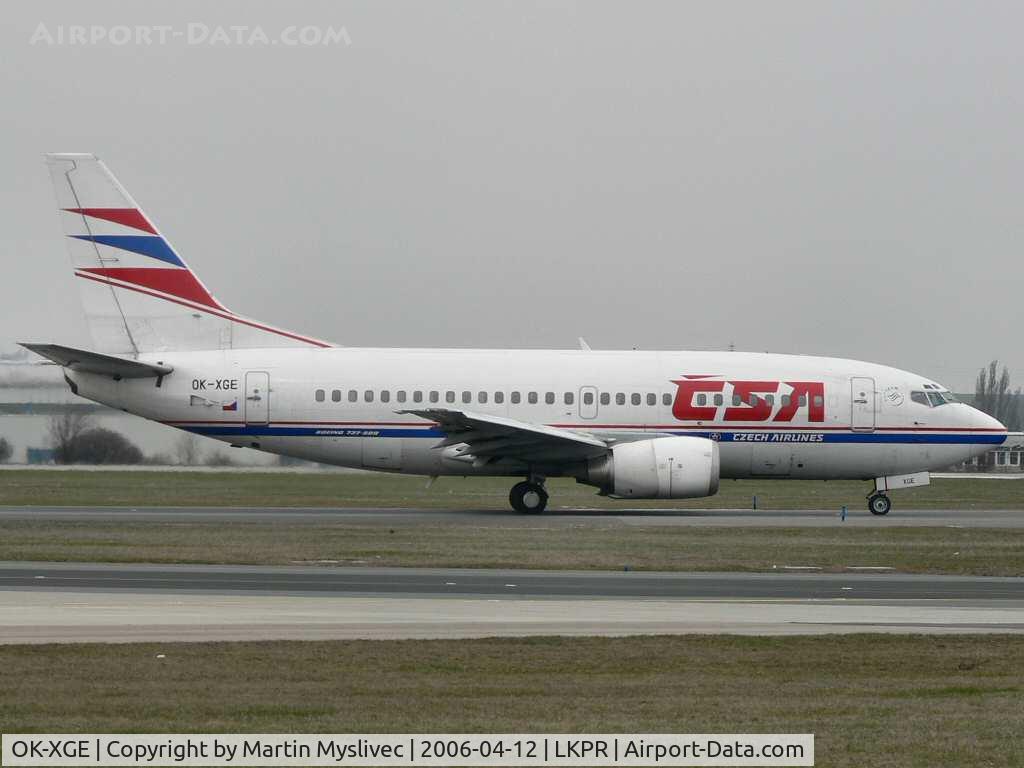 OK-XGE, 1992 Boeing 737-55S C/N 26543, Boeing 737-55S