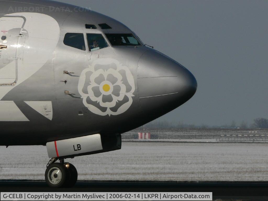 G-CELB, 1986 Boeing 737-377 C/N 23664, Boeing 737-377 Greetings from cockpit :-)