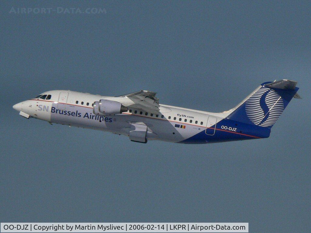 OO-DJZ, 1997 British Aerospace Avro 146-RJ85 C/N E.2305, Avro RJ85