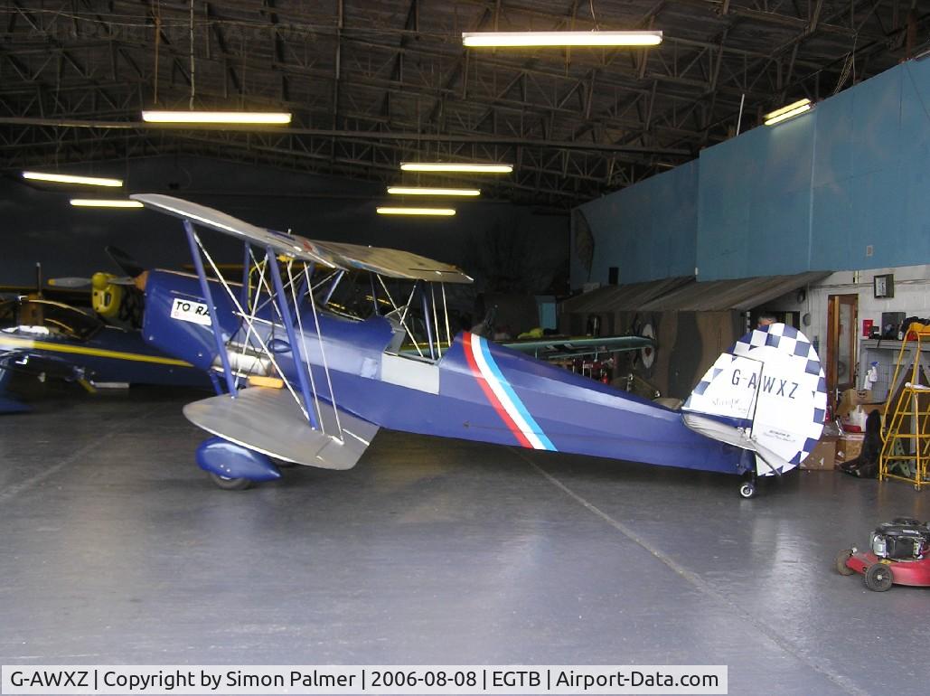 G-AWXZ, 1949 Stampe-Vertongen SV-4C C/N 360, Stampe SV4c in the hangar at Booker