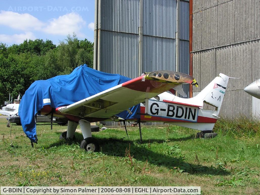 G-BDIN, 1976 Scottish Aviation Bulldog Series 120 Model 125 C/N BH120/377, Ex Jordanian AF Bulldog awaiting attention