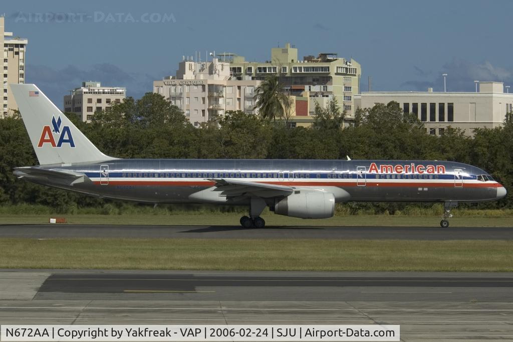 N672AA, 1992 Boeing 757-223 C/N 25337, American Boeing 757-200