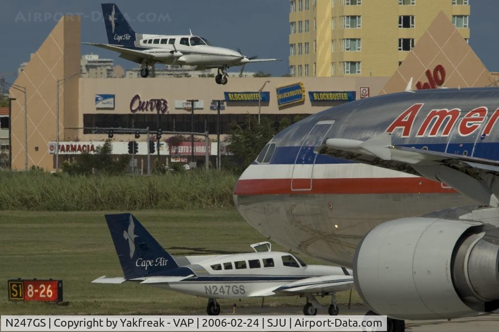 N247GS, 1982 Cessna 402C C/N 402C0637, Cape Air Cessna Ce402 - big brother is watching you