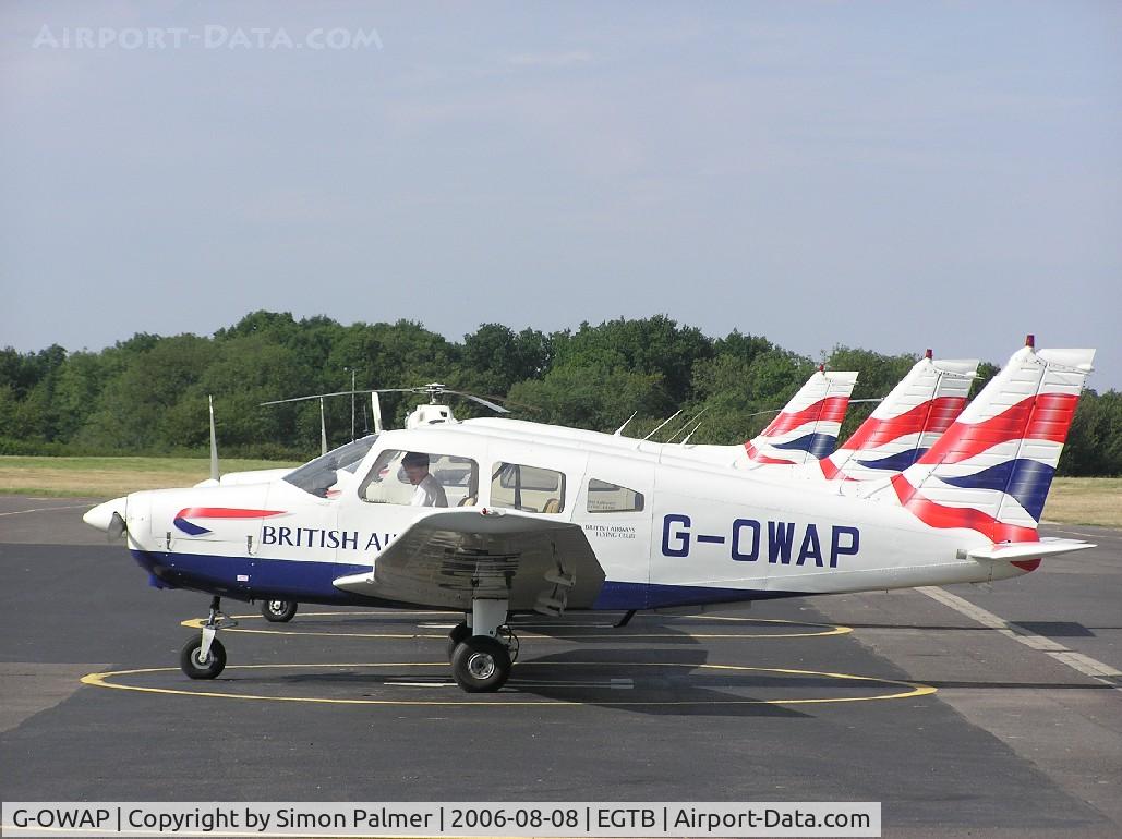 G-OWAP, 1977 Piper PA-28-161 Cherokee Warrior II C/N 28-7816314, Piper PA-28 of British Airways Flying Club