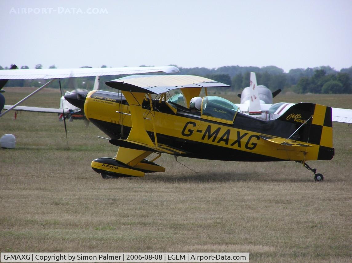 G-MAXG, 2001 Pitts S-1S Special C/N PFA 009-13233, Pitts Special taxiing past at White Waltham