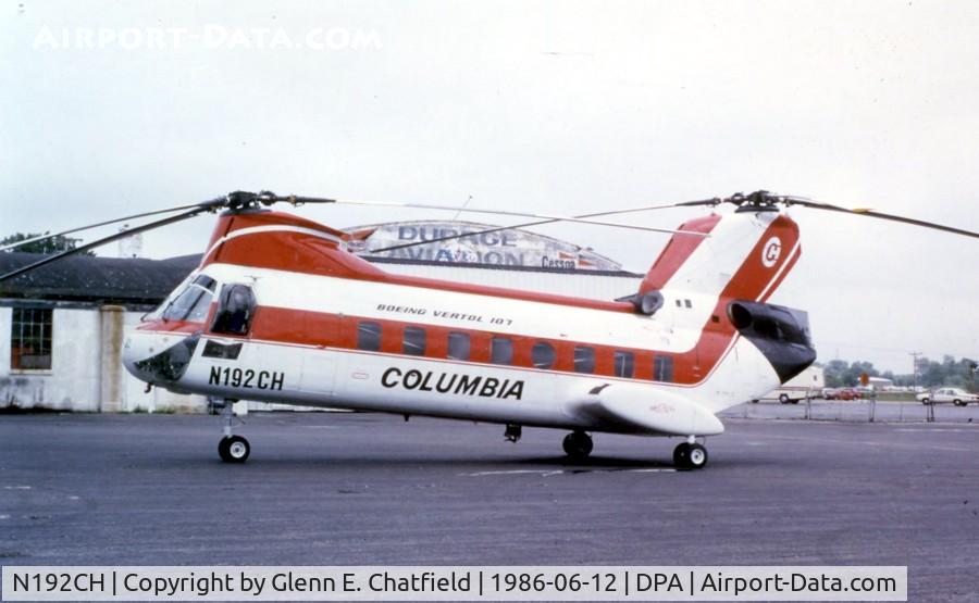 N192CH, 1967 Kawasaki KV-107-II-2 C/N 4011, Enroute stopover