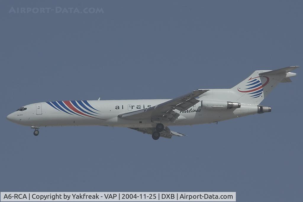 A6-RCA, 1980 Boeing 727-222 C/N 21920, Al Rais Cargo Boeing 727-200 landing at DXB