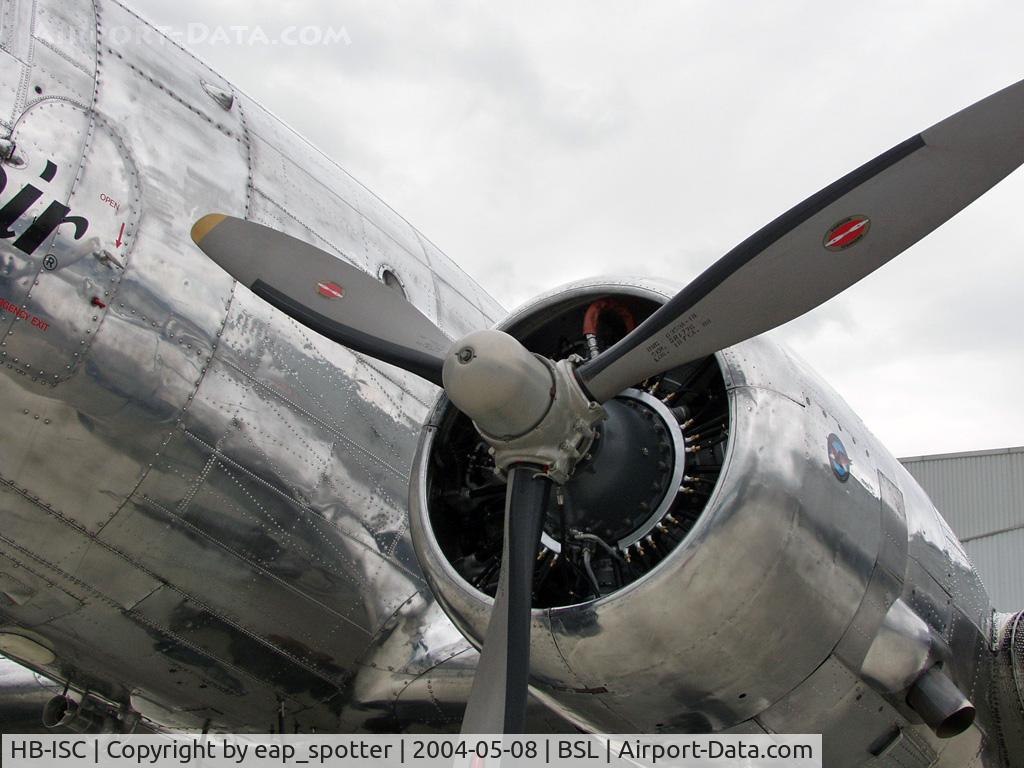 HB-ISC, 1943 Douglas DC-3C-S1C3G (C-47A) C/N 9995, At wellcome-party for N73544 Super Constellation
