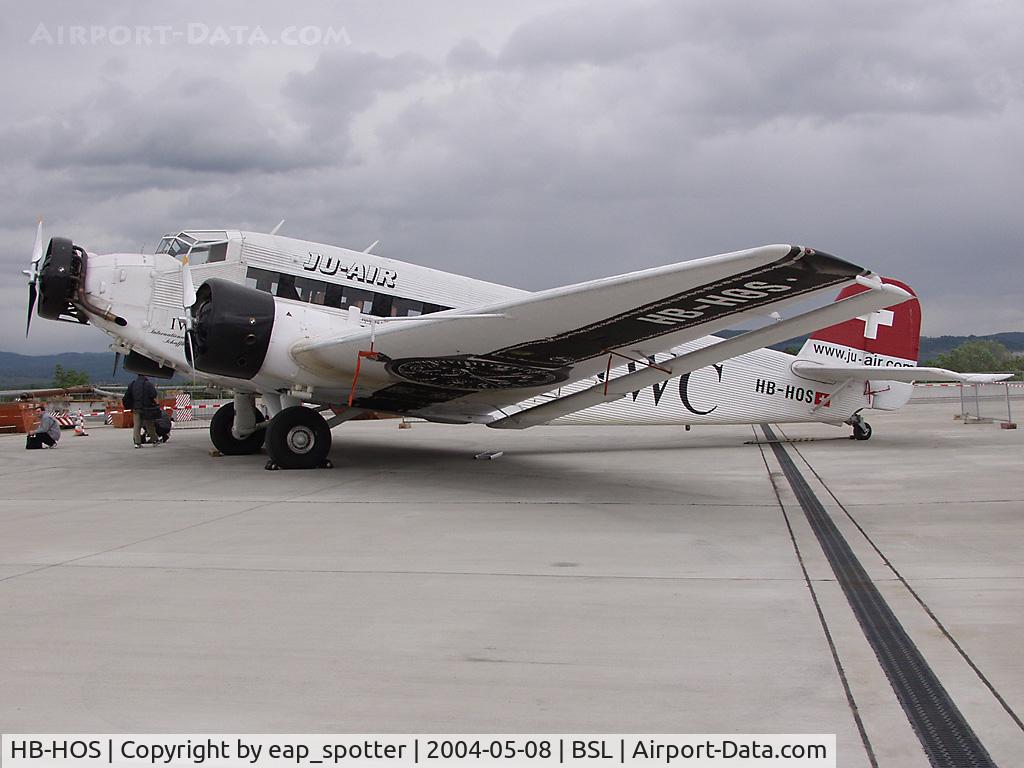 HB-HOS, 1939 Junkers Ju-52/3m g4e C/N 6580, At wellcome-party for N73544 Super Constellation