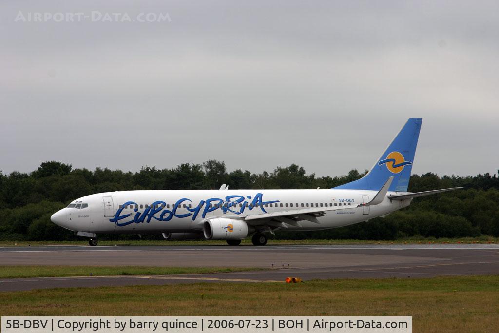 5B-DBV, 2003 Boeing 737-8Q8 C/N 30654, 737 EUROCYPIA