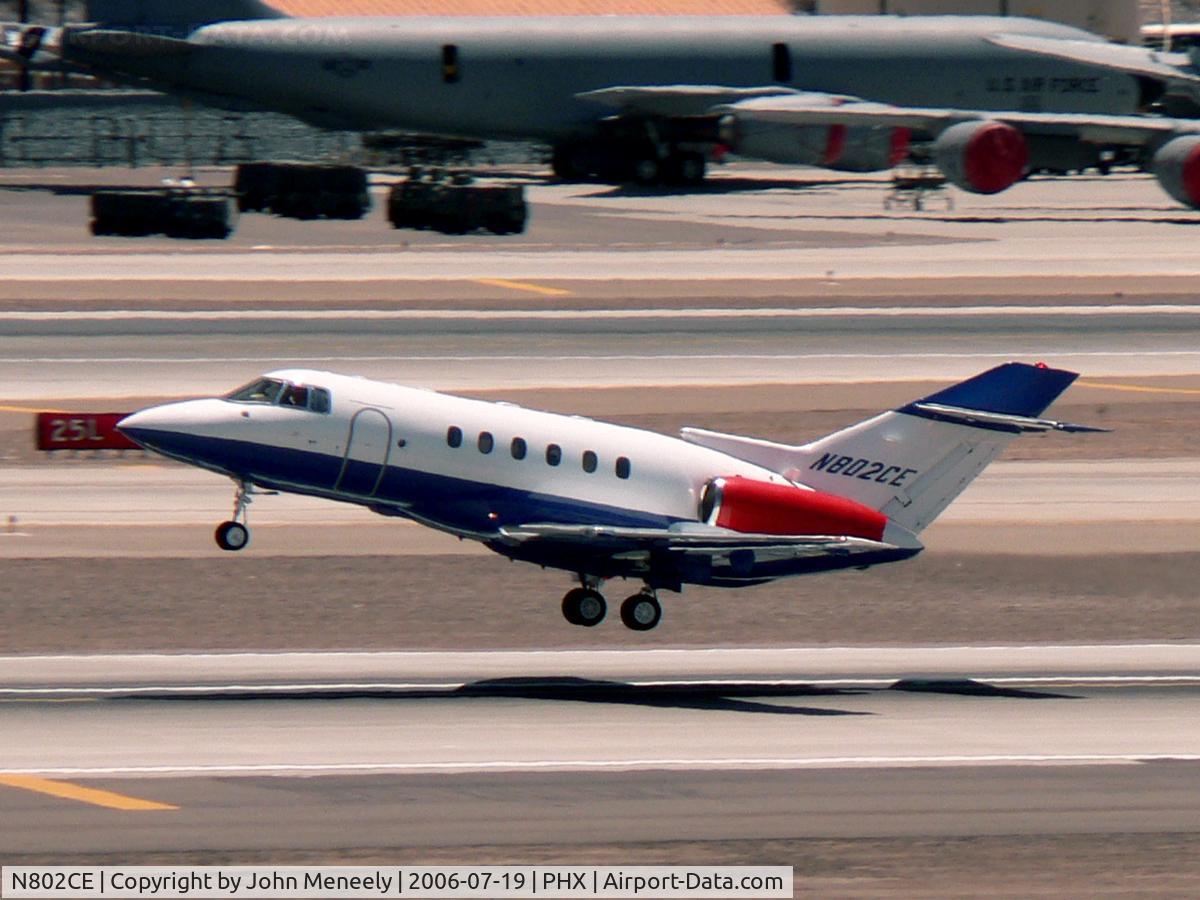 N802CE, 1994 Raytheon Hawker 800 C/N 258270, Moments after take-off