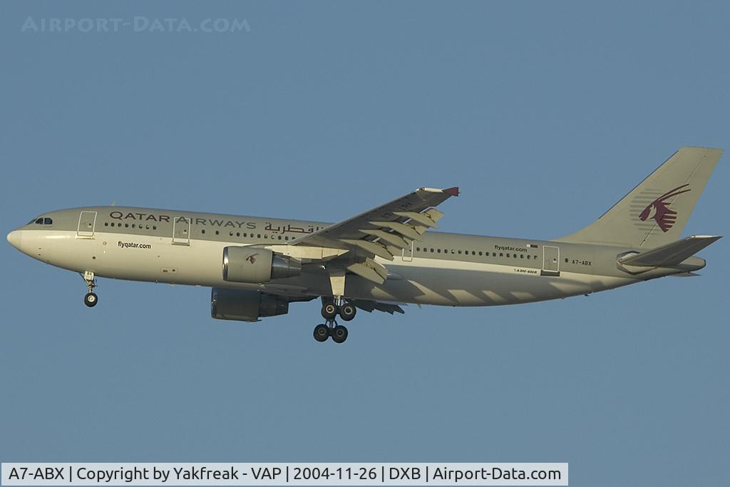A7-ABX, 1990 Airbus A300B4-622R C/N 554, Qatar Airways Airbus A300-600 landing at DXB