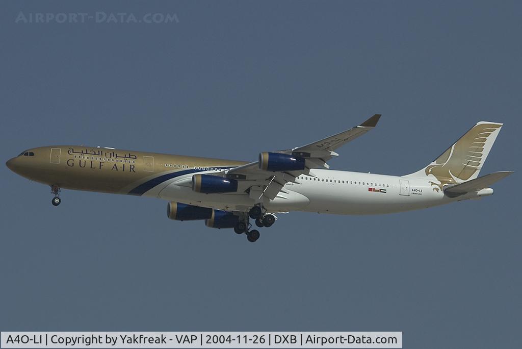 A4O-LI, 2003 Airbus A340-313 C/N 554, Oman Air Airbus A340-300