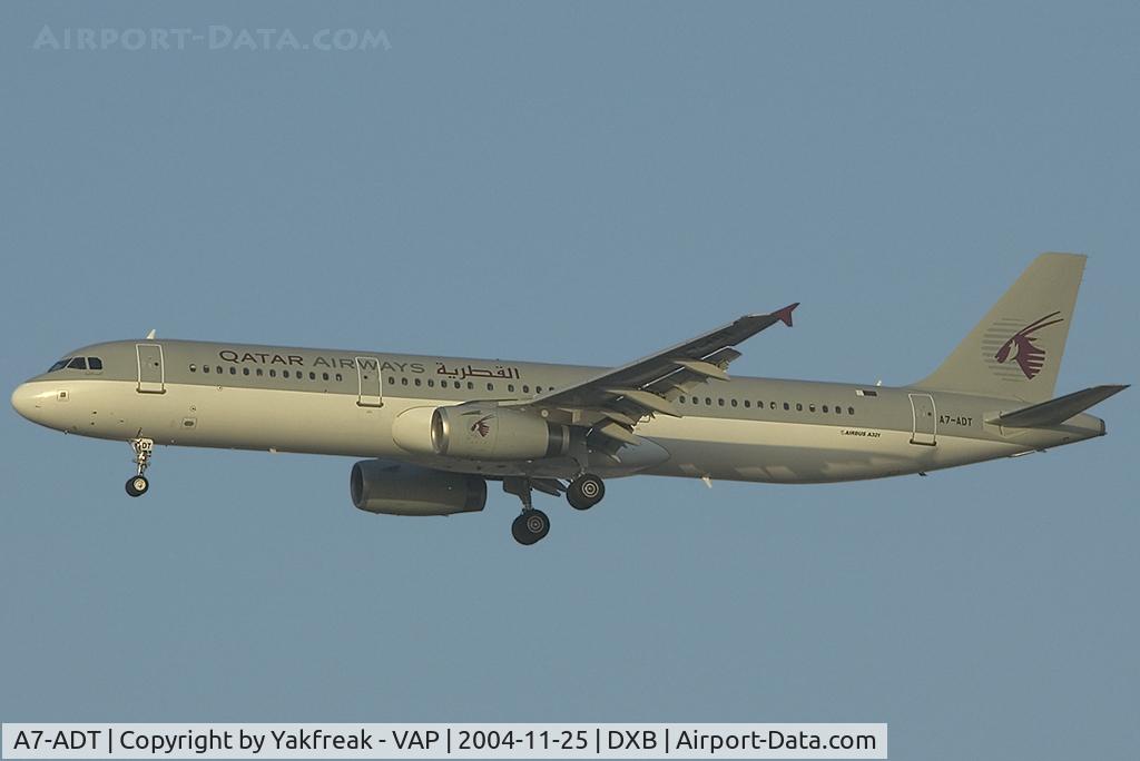 A7-ADT, 2005 Airbus A321-231 C/N 2107, Qatar Airways Airbus A321