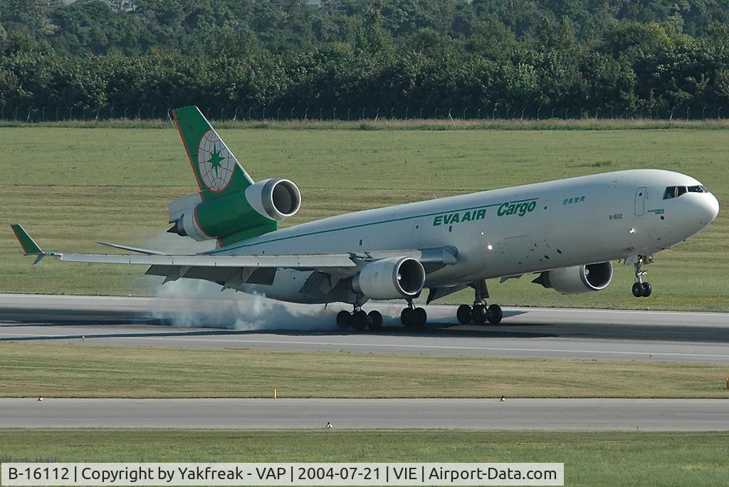 B-16112, 1999 McDonnell Douglas MD-11F C/N 48789, Eva Air MD11F landing on RWY 29