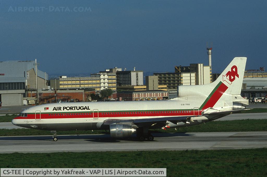 CS-TEE, 1984 Lockheed L-1011-385-3 TriStar 500 C/N 293B-1243, TAP Air Portugal Lockheed L1011 Tristar landing at LIS
