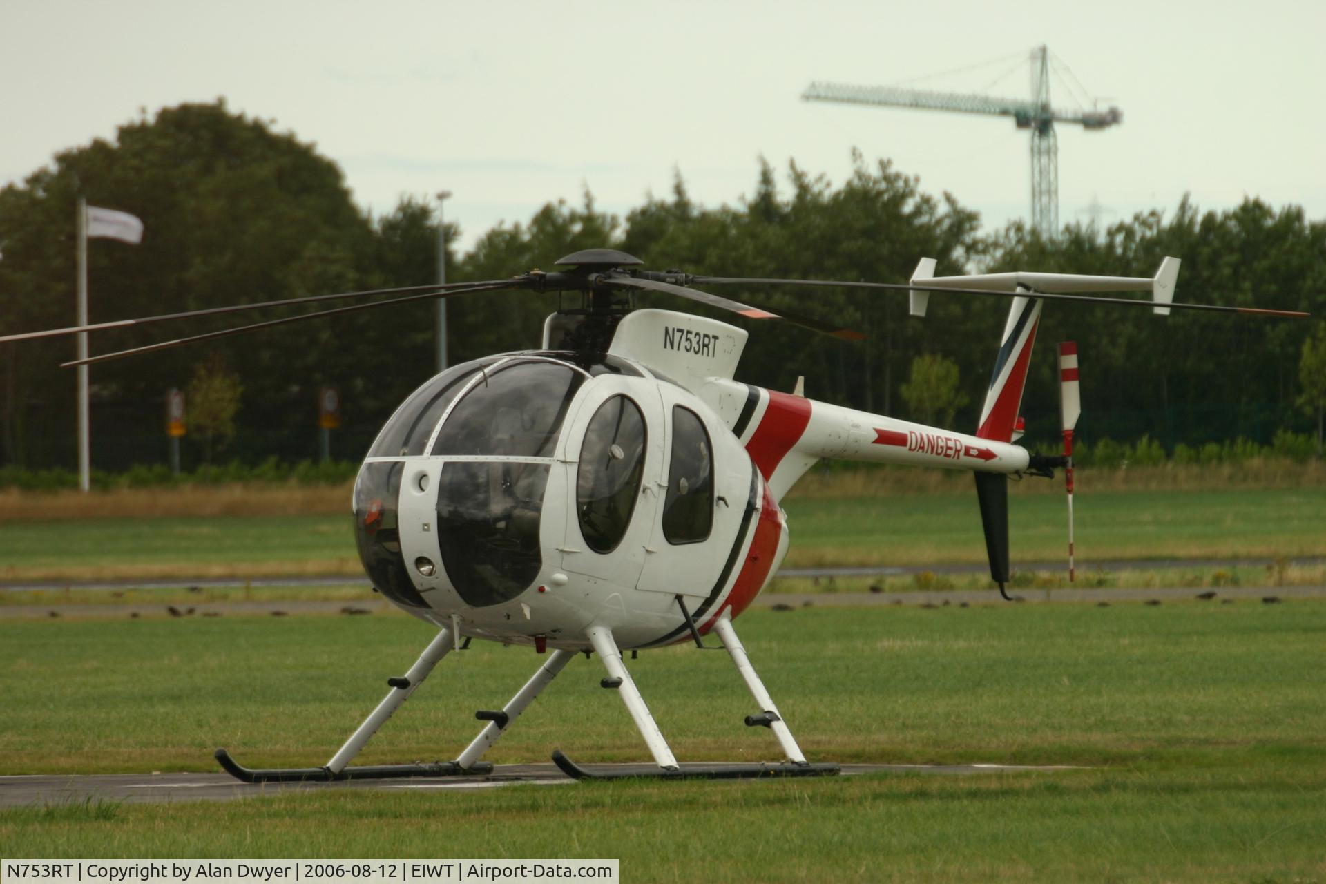 N753RT, 1980 Hughes 369D C/N 800753D, Parked on helipad 2 at Weston