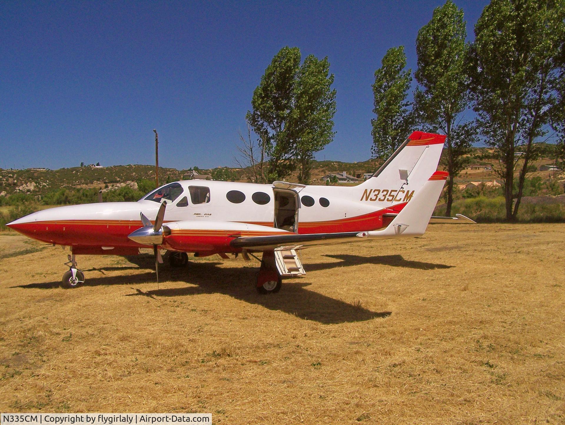 N335CM, 1980 Cessna 414A Chancellor C/N 414A0418, In California