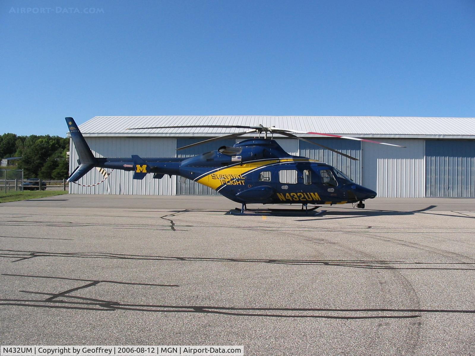 N432UM, 1998 Bell 430 C/N 49046, MEEEEECHIGAN