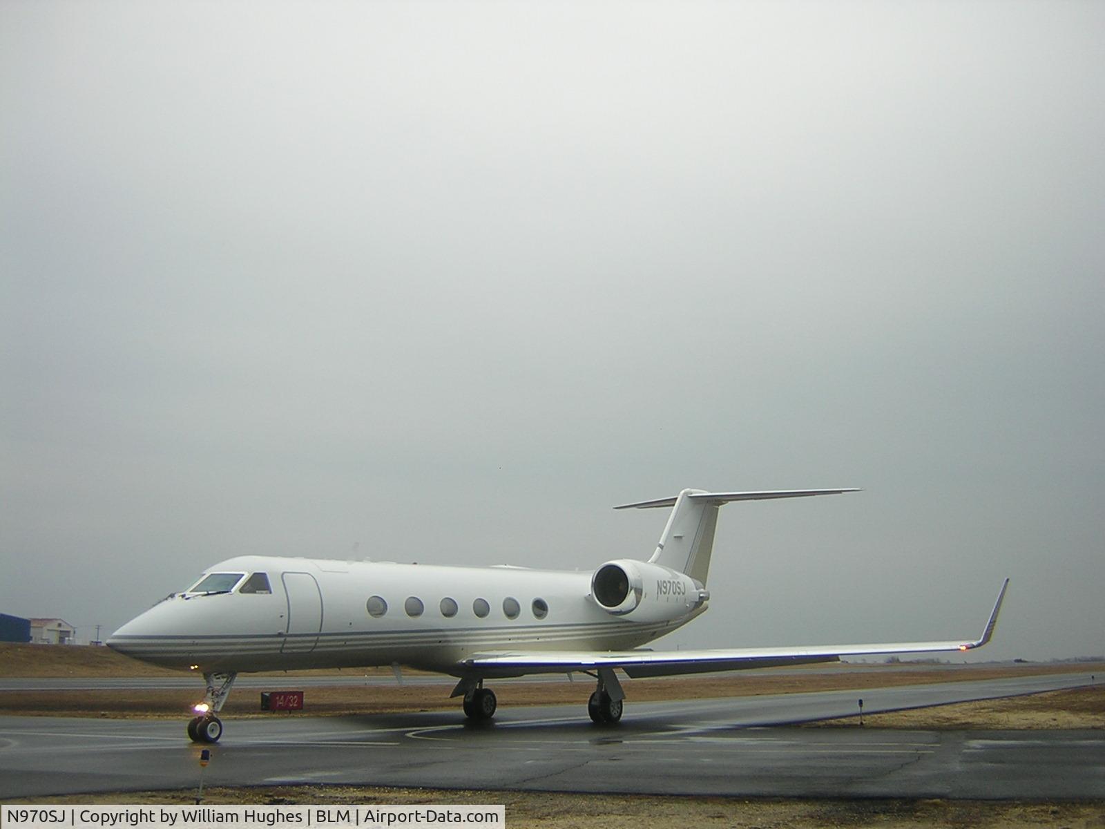 N970SJ, 1990 Gulfstream Aerospace G-IV C/N 1146, leaving hopefully for better weather