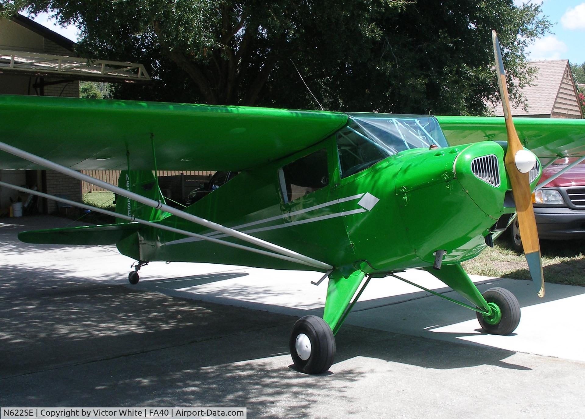 N622SE, 1946 Taylorcraft BC12-D C/N 10786, Continetal A-65 airplane recovered 2003