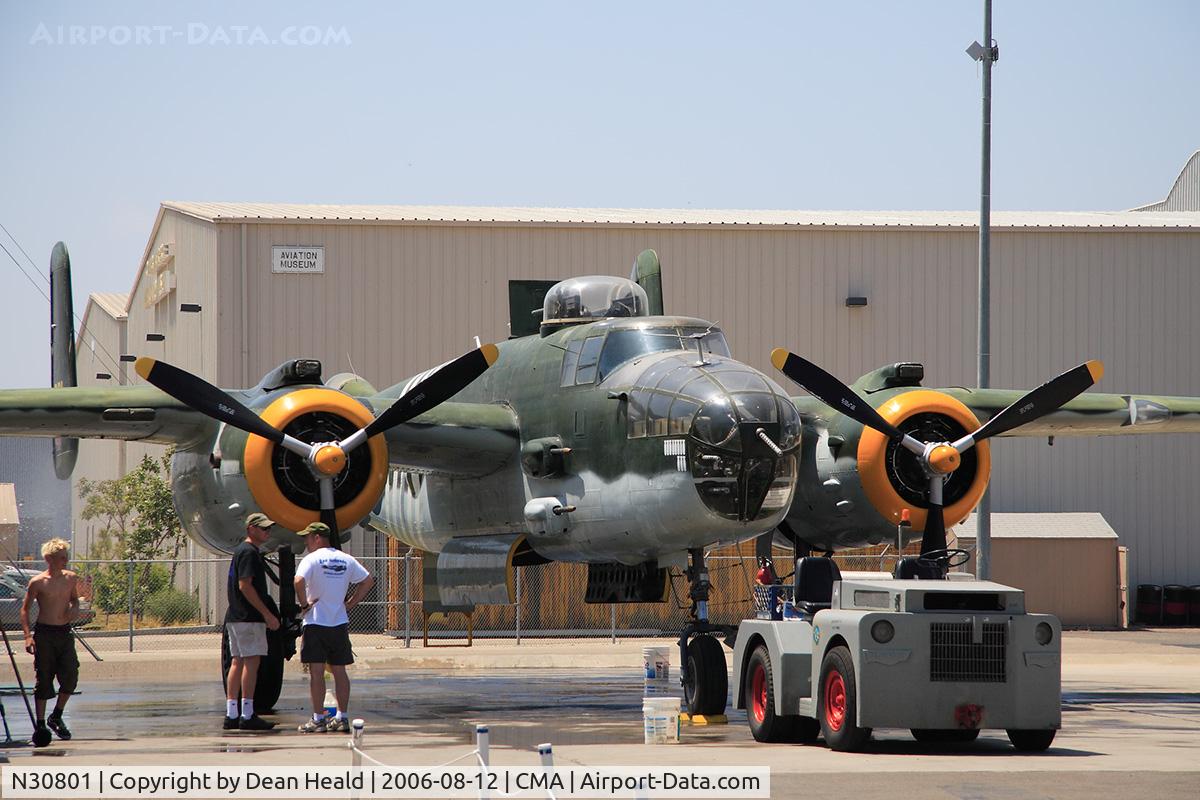 N30801, 1944 North American TB-25N Mitchell C/N 108-34076, 1944 North American B-25J N30801 