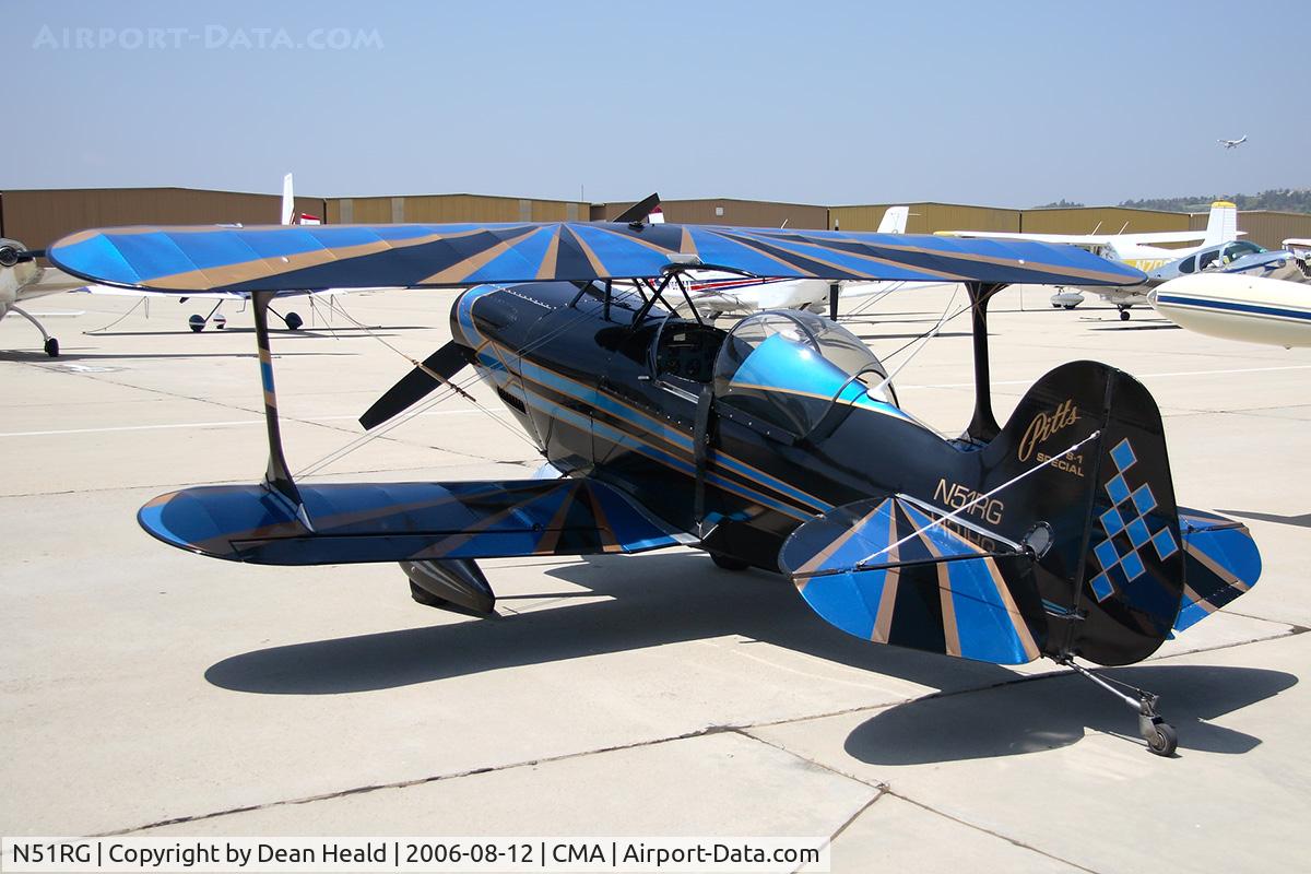 N51RG, Pitts S-1 Special C/N 110551, 1999 Pitts S-1 Special N51RG at Camarillo Airport (CMA).