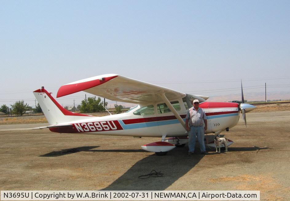 N3695U, 1963 Cessna 182G Skylane C/N 18255095, Lady Guinevere, Bill,and Jack at Newman, CA
