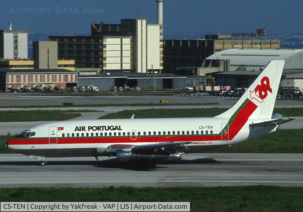 CS-TEN, 1983 Boeing 737-282 C/N 23044, TAP Air Portugal Boeing 737-200 landing at LIS
