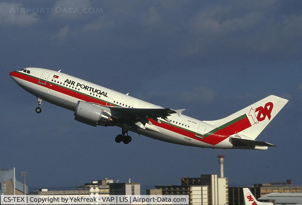 CS-TEX, 1990 Airbus A310-304 C/N 565, TAP Air Portugal Airbus A310 taking off at LIS