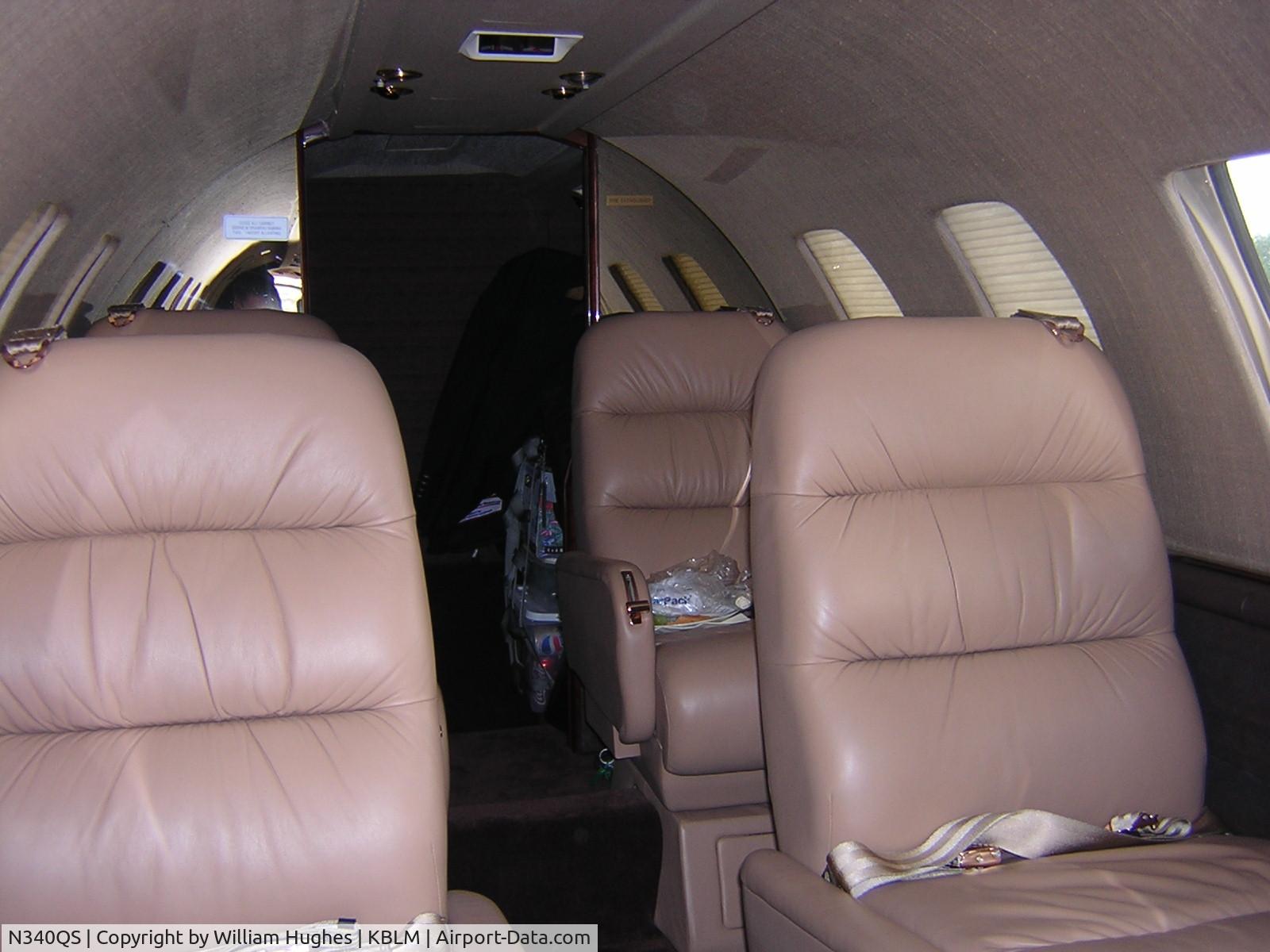 N340QS, 1999 Cessna 560 Citation Ultra C/N 560-0514, looking towards the back