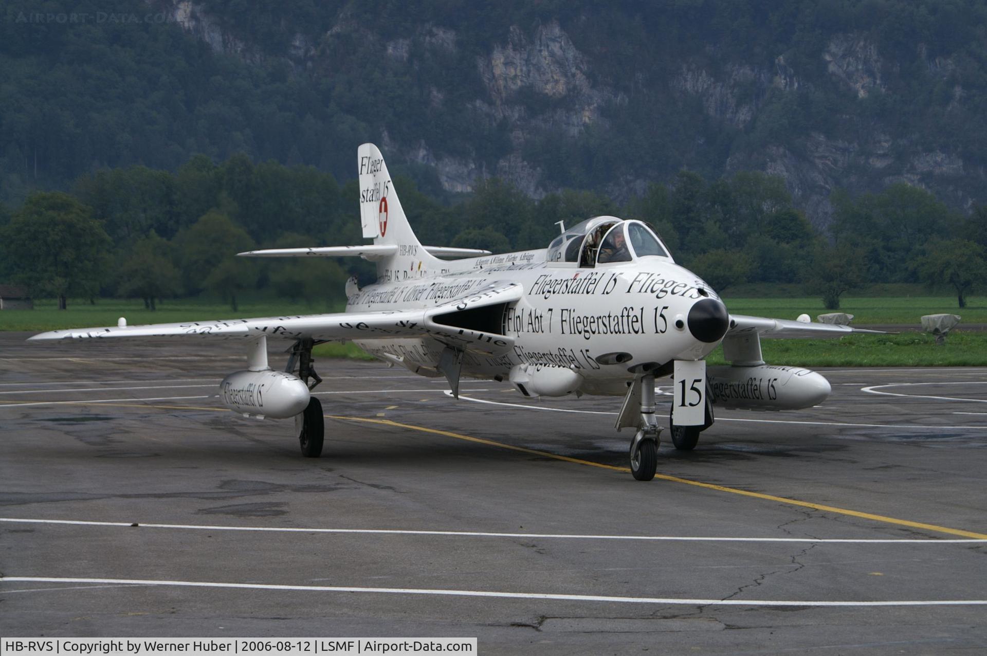 HB-RVS, 1959 Hawker Hunter F.58 C/N 41H-697405, HAWKER HUNTER MK.58