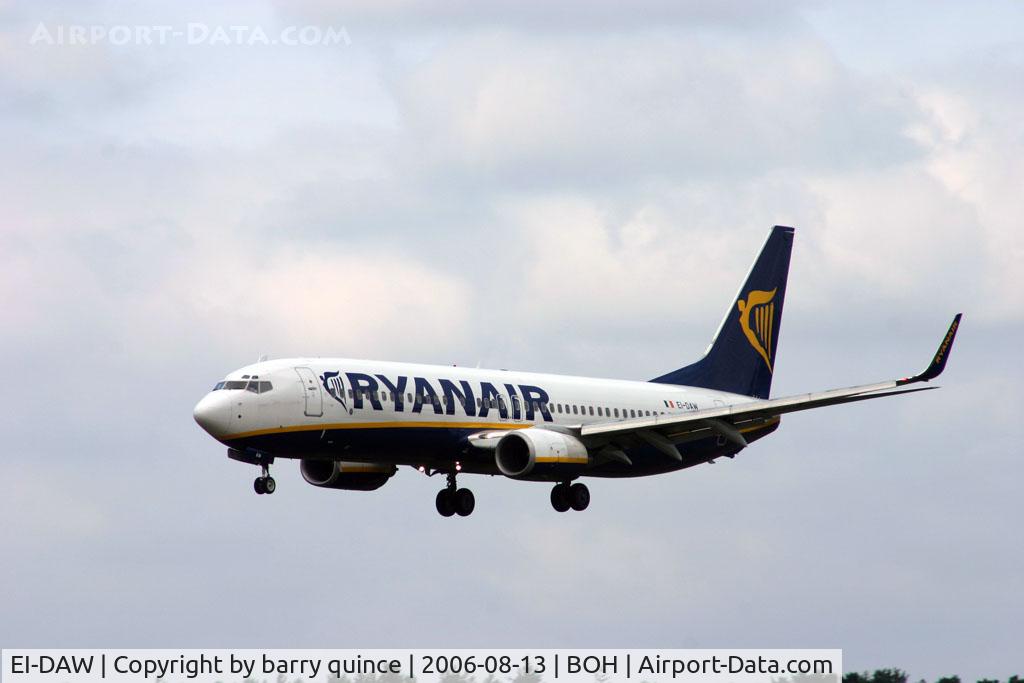 EI-DAW, 2003 Boeing 737-8AS C/N 33556, RYANAIR