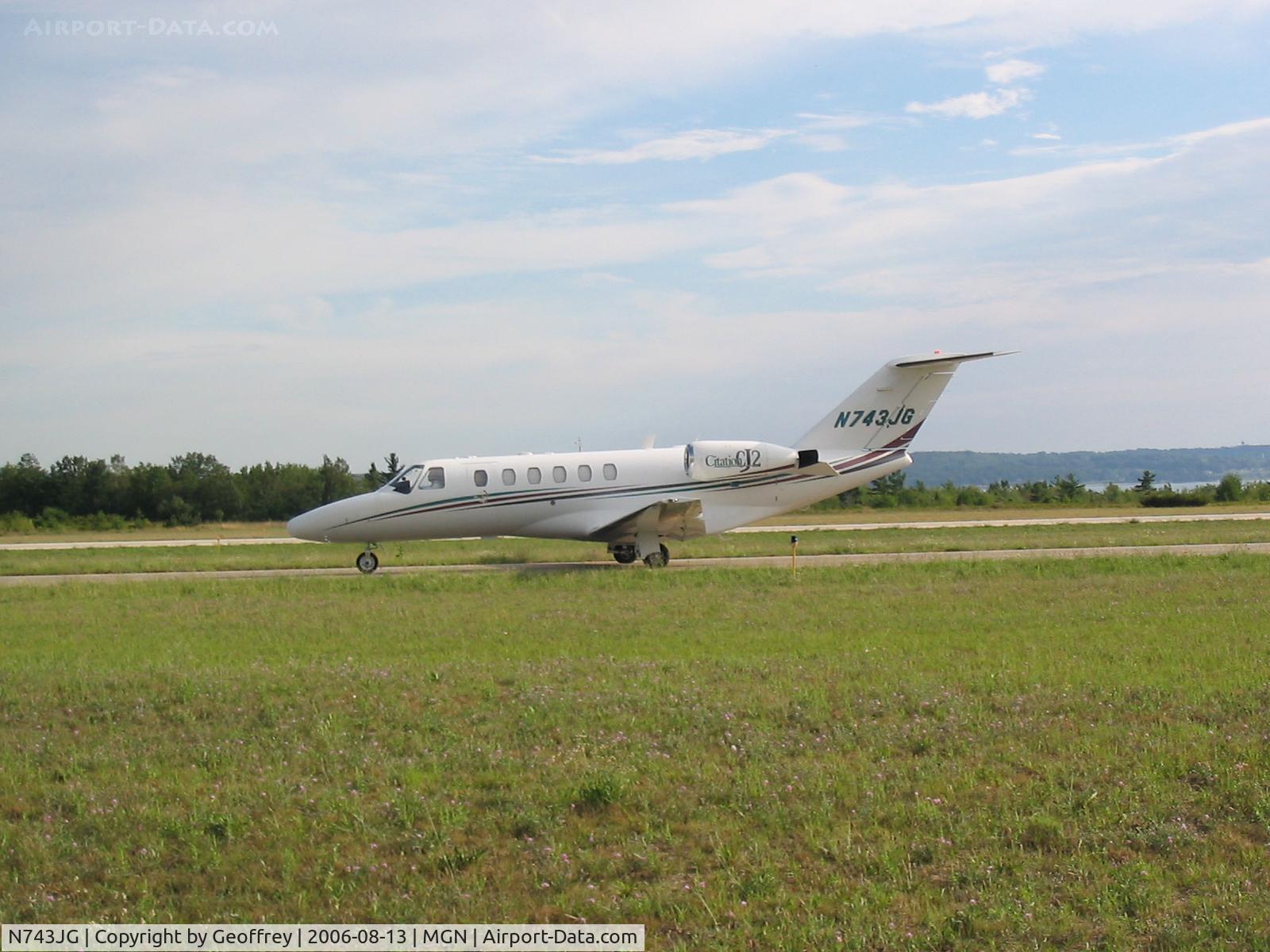 N743JG, 2002 Cessna 525A CitationJet CJ2 C/N 525A0056, Nice day at MGN