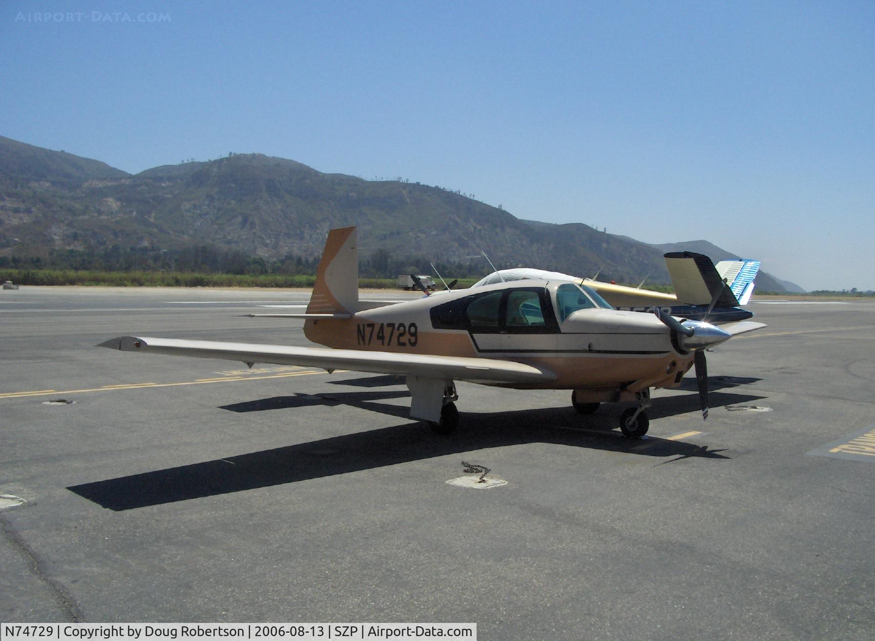 N74729, 1961 Mooney M20B Mark 21 C/N 1729, 1961 Mooney M20B, Lycoming O&VO-360 180 Hp