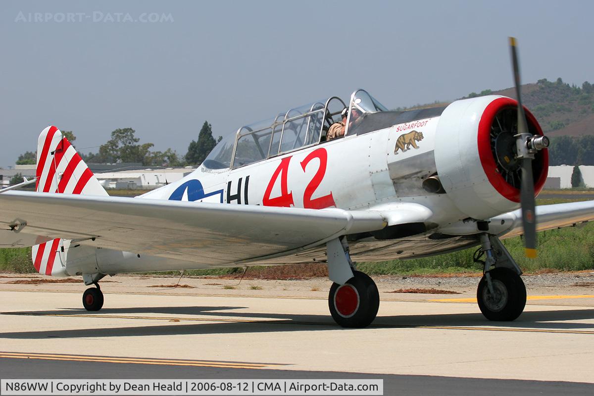 N86WW, 1956 North American SNJ-4 Texan C/N 88-12291, 1956 North American SNJ-4 N86WW 