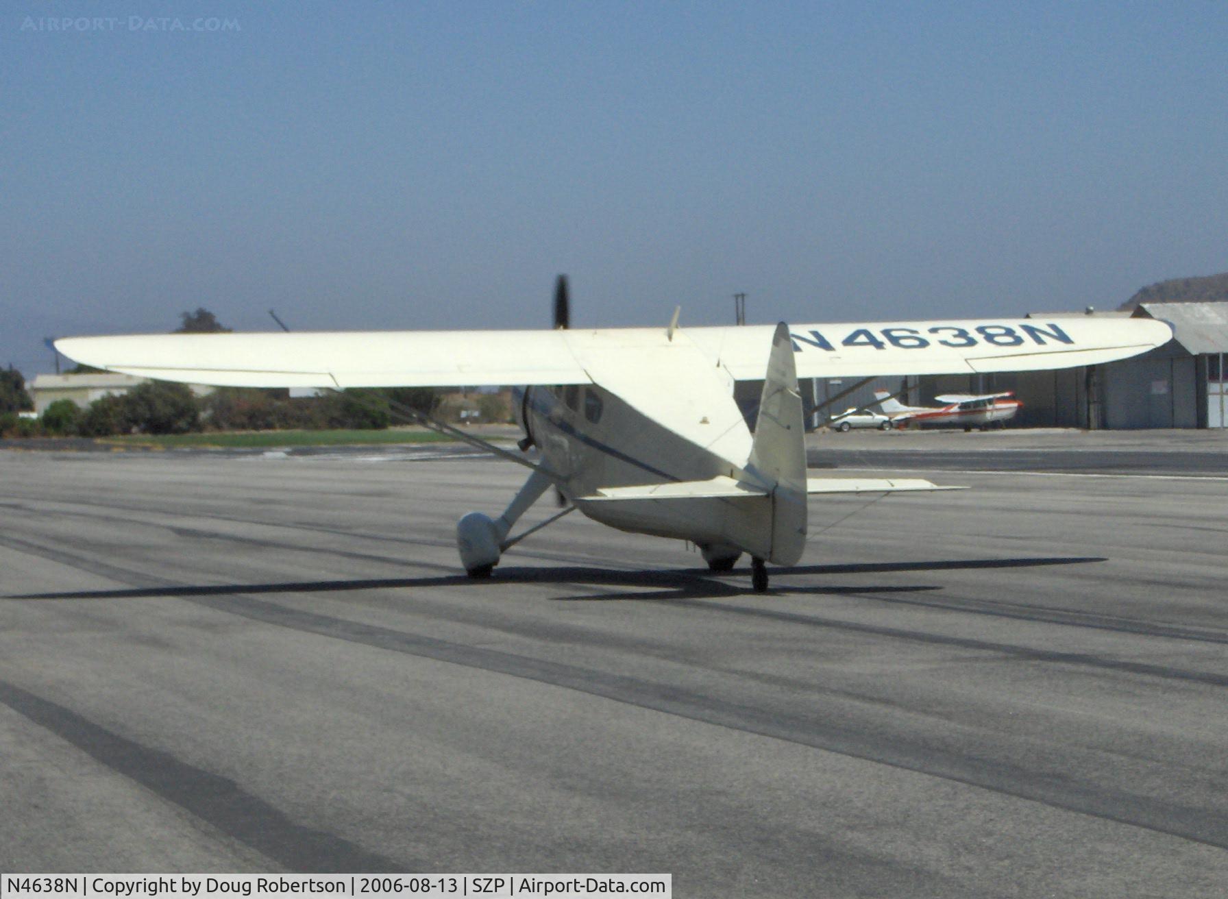 N4638N, 1944 Howard Aircraft DGA-15P C/N 1011, 1944 Howard DGA-15P, P&W R985 450 Hp 'White Bear' taxi to Runway 22