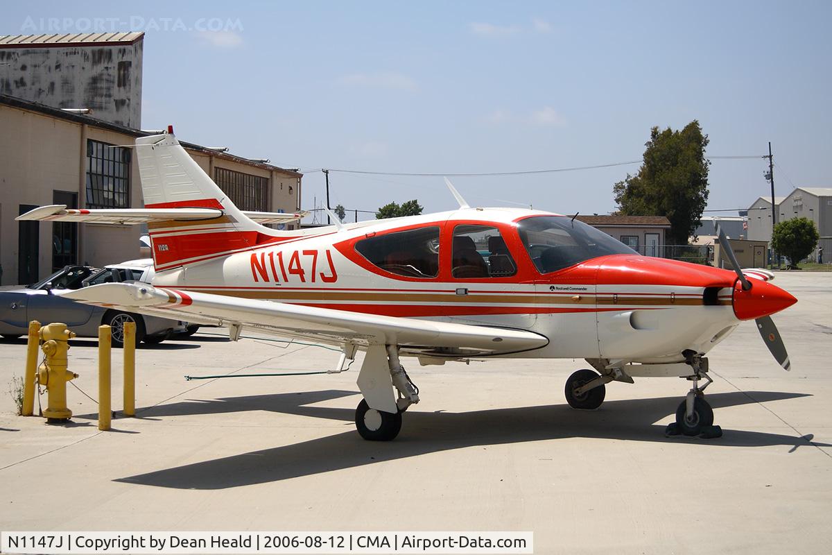 N1147J, 1974 Aero Commander 112 C/N 132, 1974 Rockwell Commander 112A N1147J at Camarillo Airport (CMA).