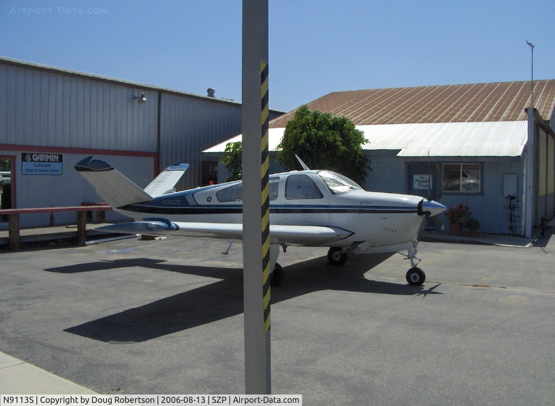 N9113S, 1976 Beech V35B Bonanza C/N D-9857, 1976 Beech V35B BONANZA, Continental IO-520-B 285 Hp