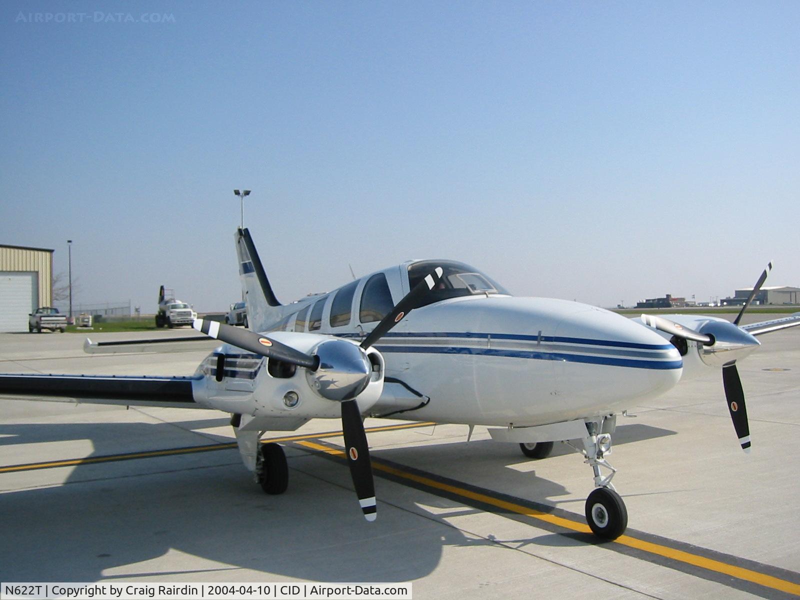 N622T, 1980 Beech 58P Baron C/N TJ-307, N622T on the PS Air ramp at CID