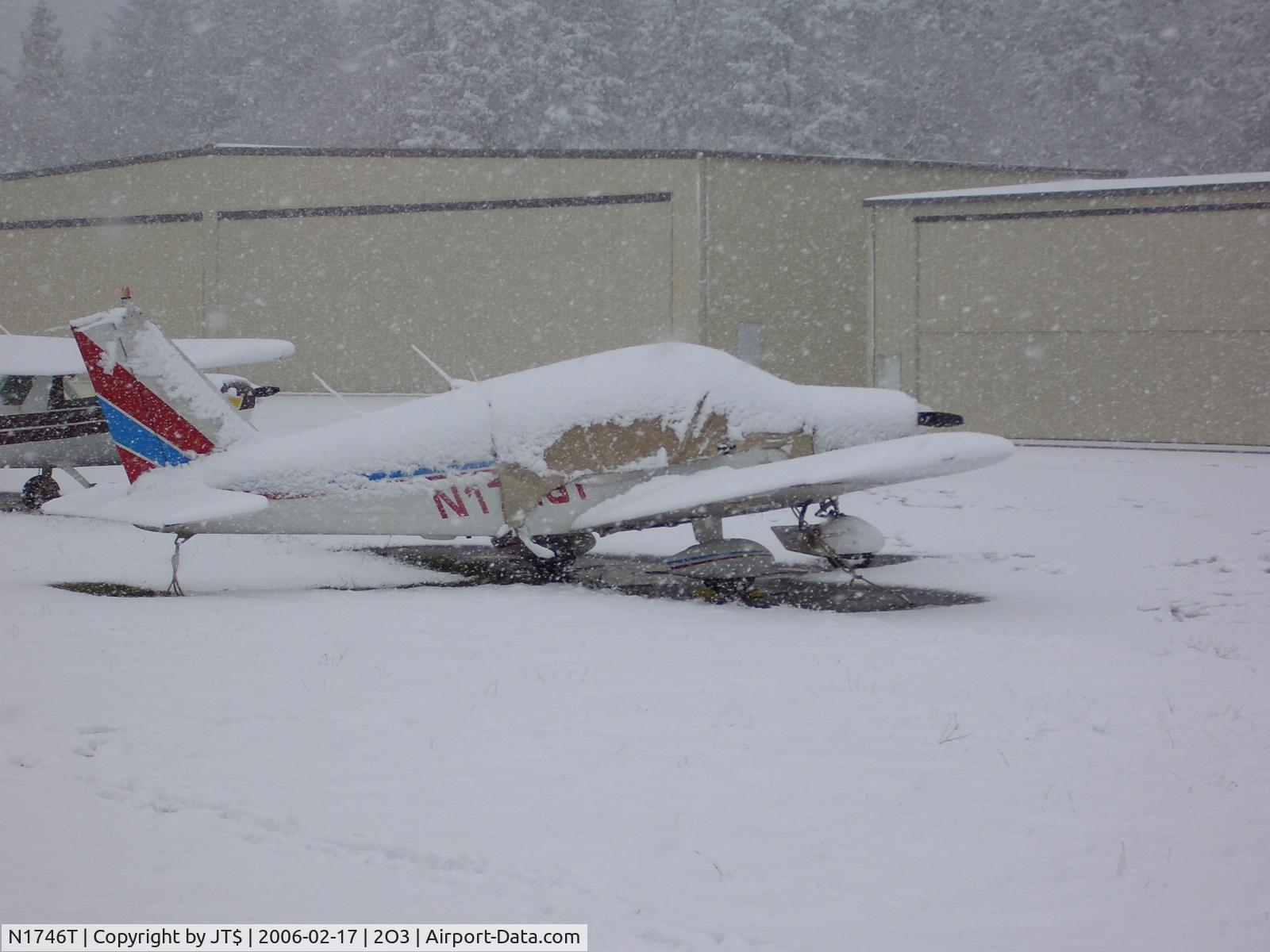 N1746T, 1970 Piper PA-28-140 Cherokee C/N 28-7125064, 46T in the Snow at Angwin