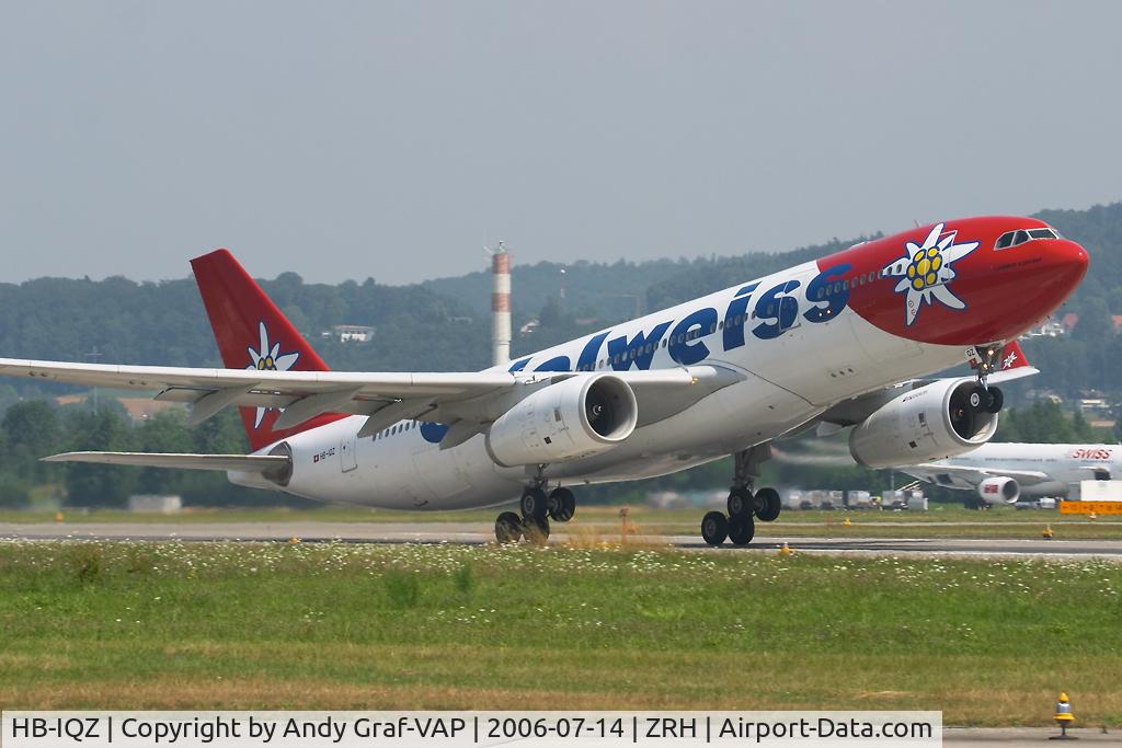 HB-IQZ, 2000 Airbus A330-243 C/N 369, Take off on RWY16.