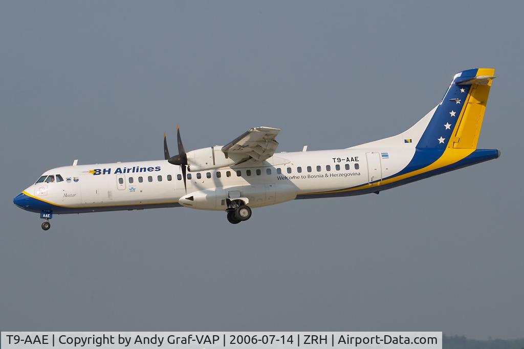 T9-AAE, 1995 ATR 72-212A C/N 465, Final RWY14
