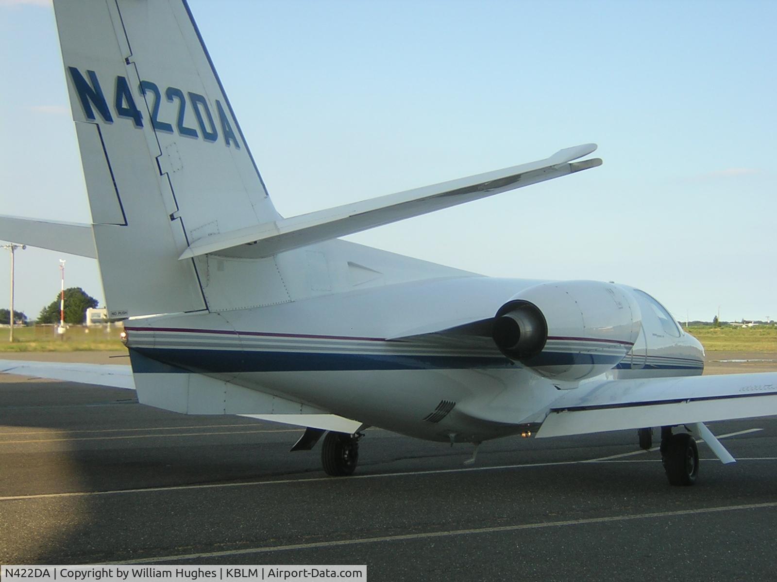 N422DA, 1977 Cessna 501 Citation I/SP C/N 501-0051, leaving with VIP