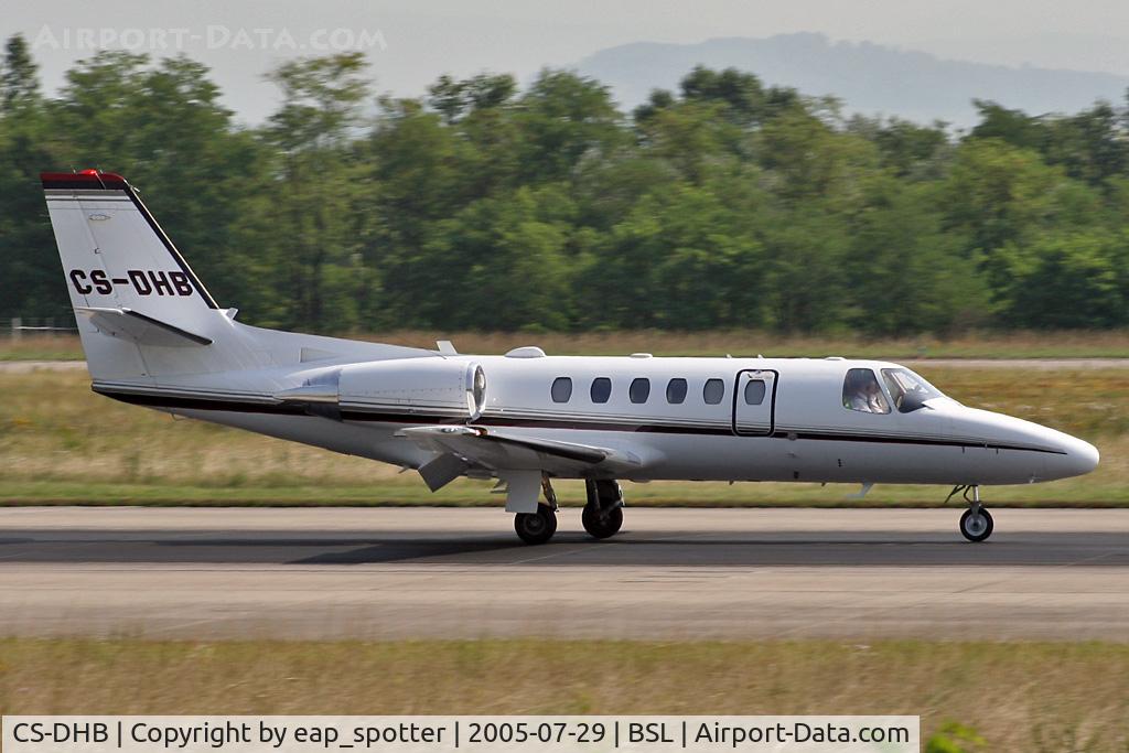 CS-DHB, 2001 Cessna 550 Citation Bravo C/N 550-1009, Departing on runway 16
