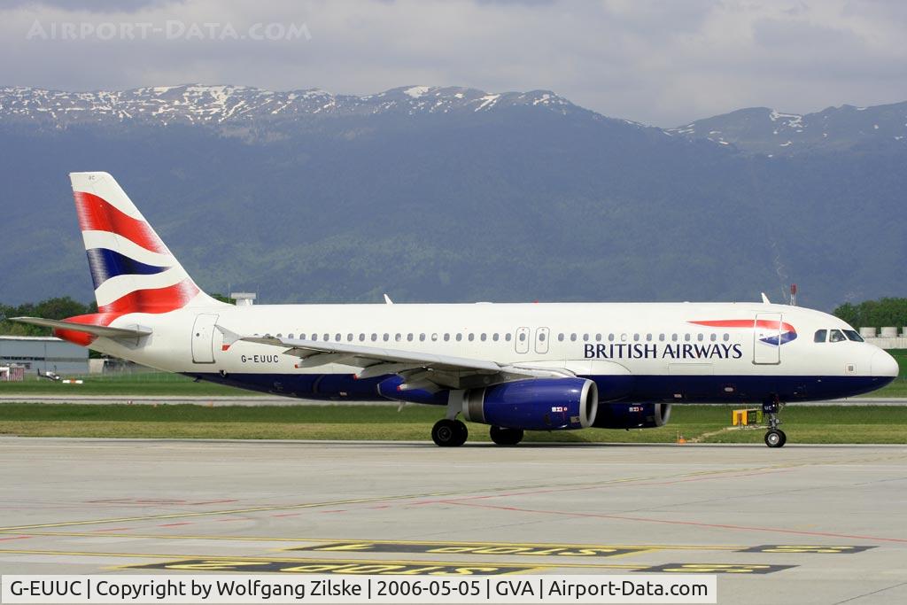 G-EUUC, 2001 Airbus A320-232 C/N 1696, visitor